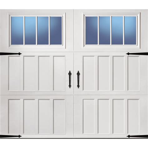 Ideal <strong>Door</strong>® Designer Oak Medium Insulated <strong>Garage Door</strong> with Windows. . Garage doors at lowes